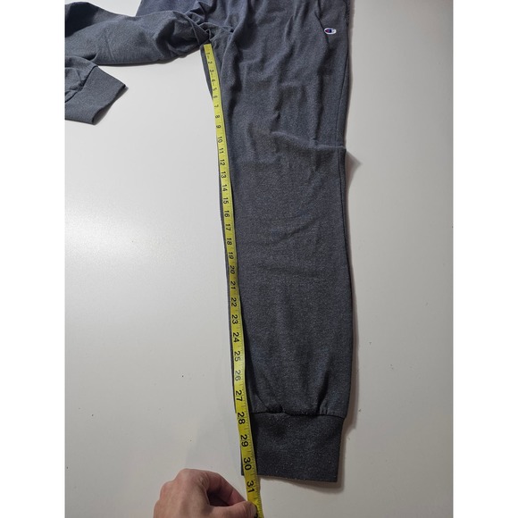 Vintage champion tapered joggers lounge pants w/ pockets grey size large- - Picture 6 of 6
